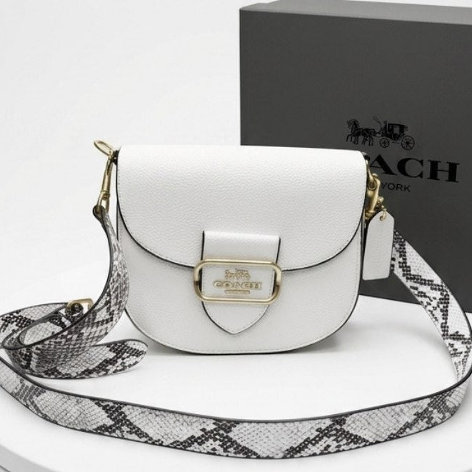 Coach White Interwoven Mirror Bag 🤍👜