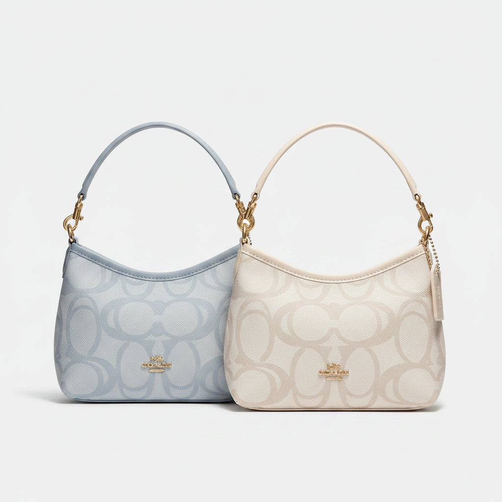 COACH White & Blue Bag 💙👜 Chic Designer Handbag