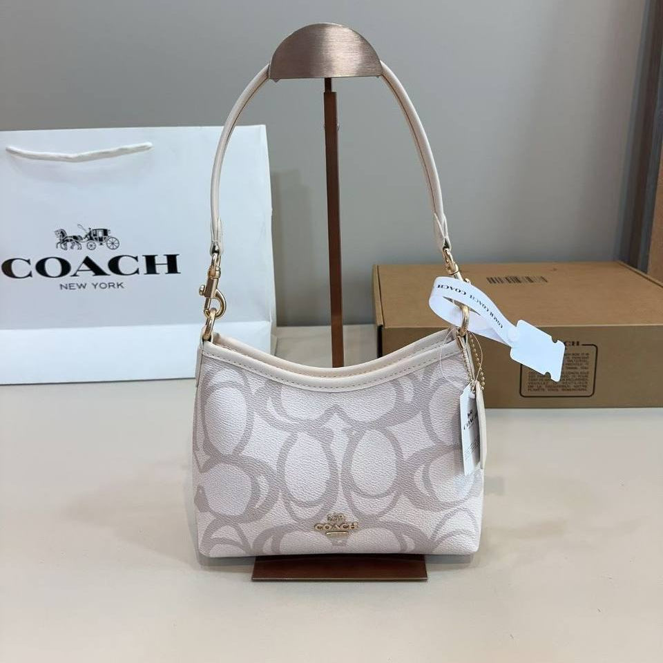 COACH White & Blue Bag 💙👜 Chic Designer Handbag