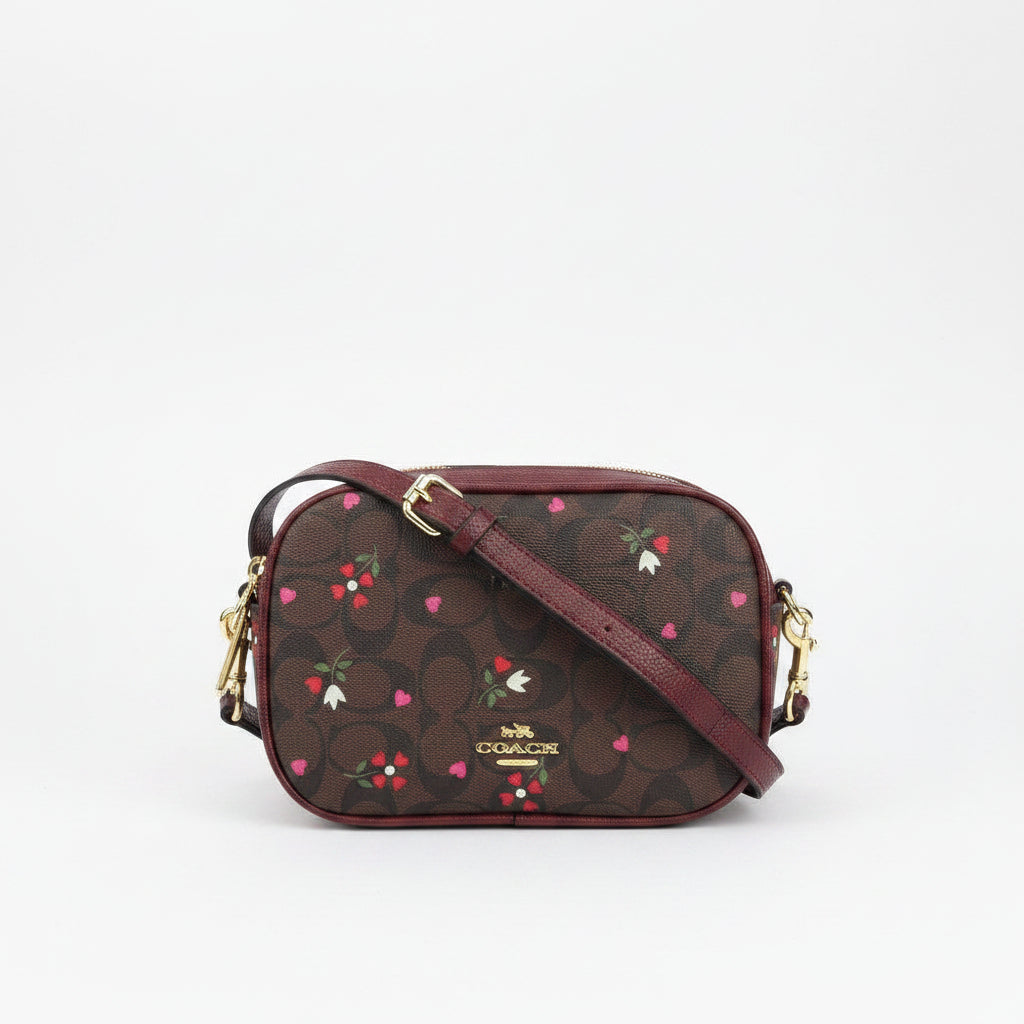 Coach Mirror Original Bag 👜 in Brown & Burgundy 🍷