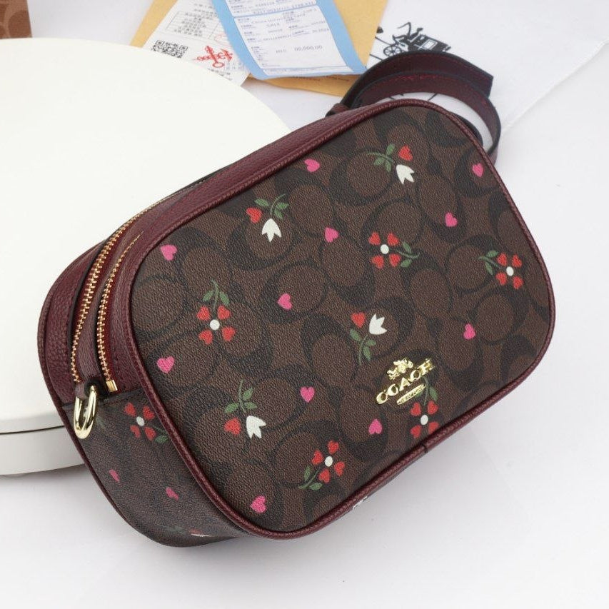 Coach Mirror Original Bag 👜 in Brown & Burgundy 🍷