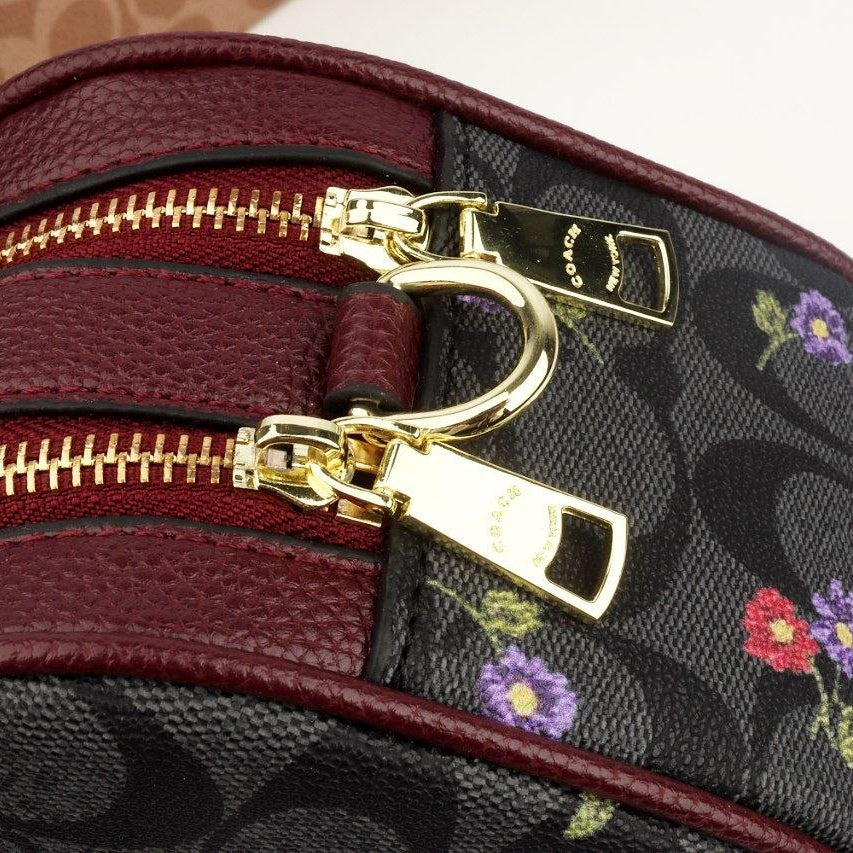 Coach Mirror Original Bag 👜 in Brown & Burgundy 🍷