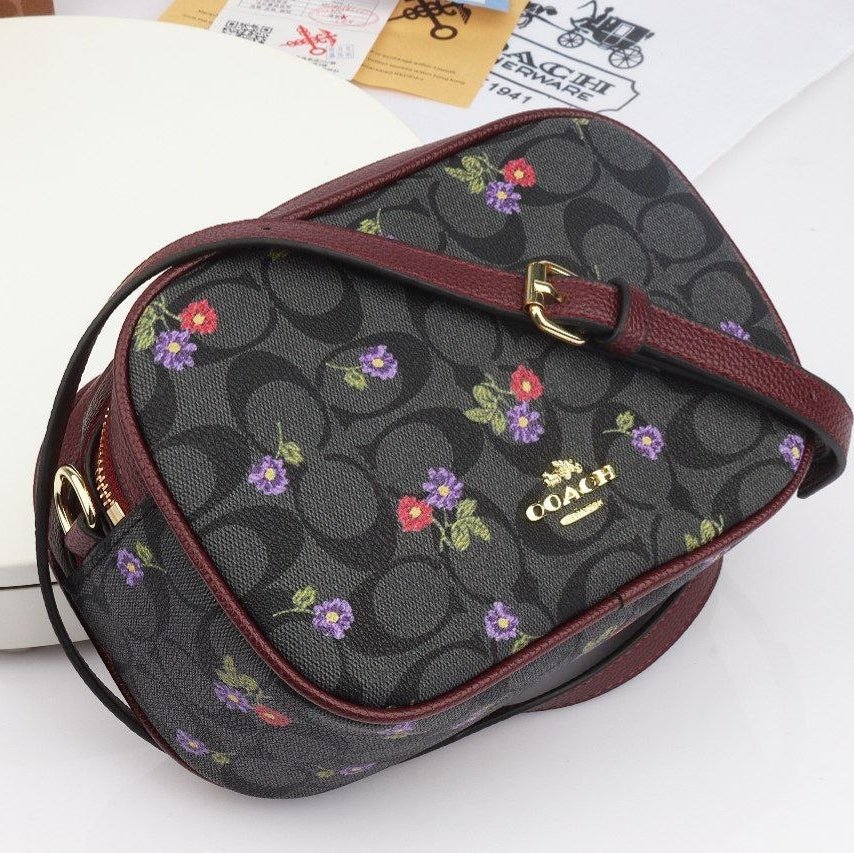 Coach Mirror Original Bag 👜 in Brown & Burgundy 🍷