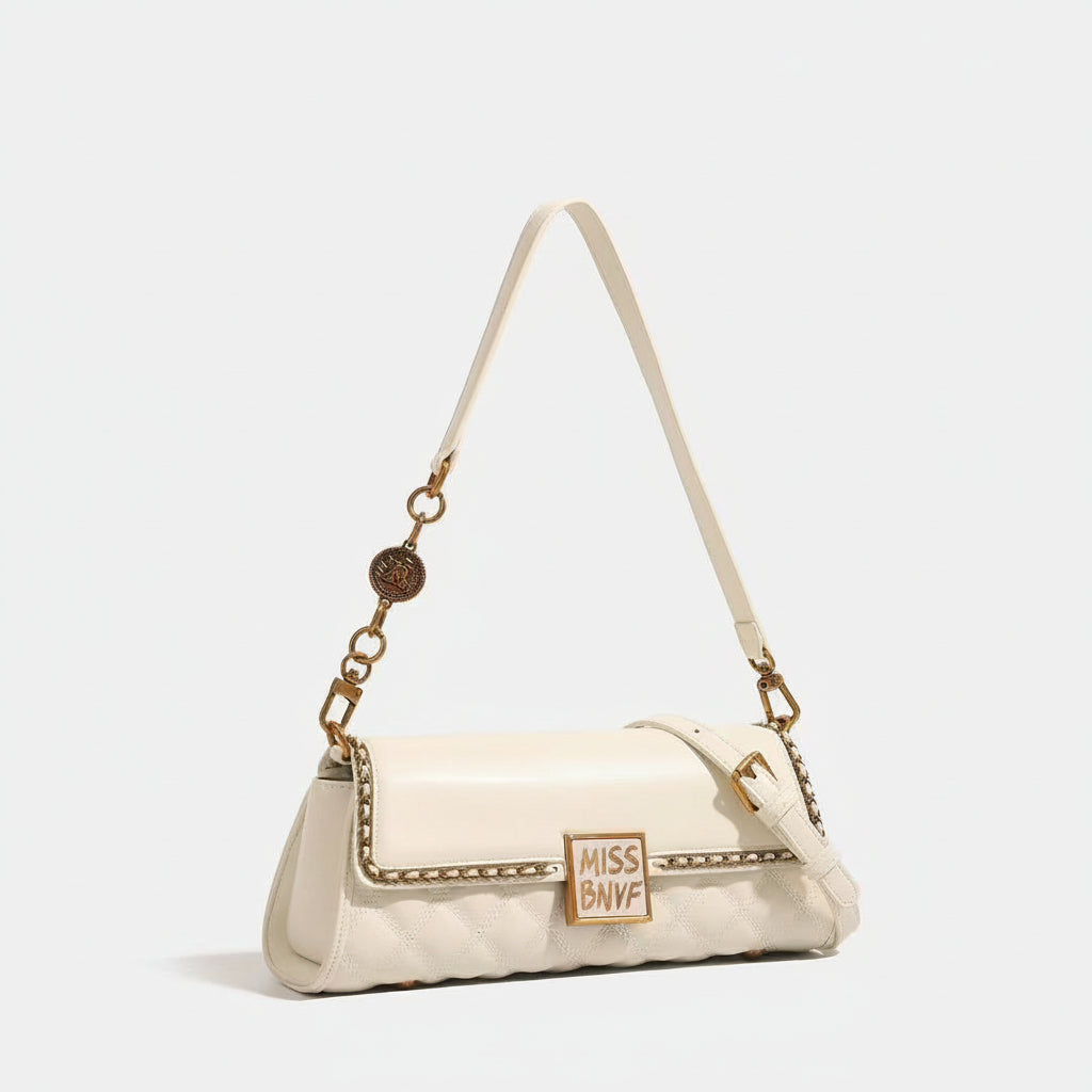 MISS BNVF Cream Quilted Bag 👜🤍