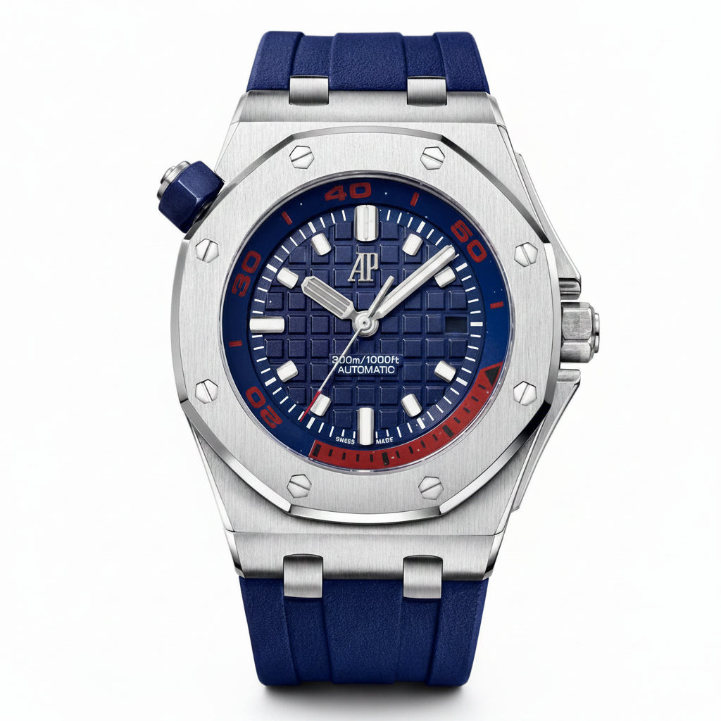 Audemars Piguet Blue Automatic Men's Watch ⌚🔵