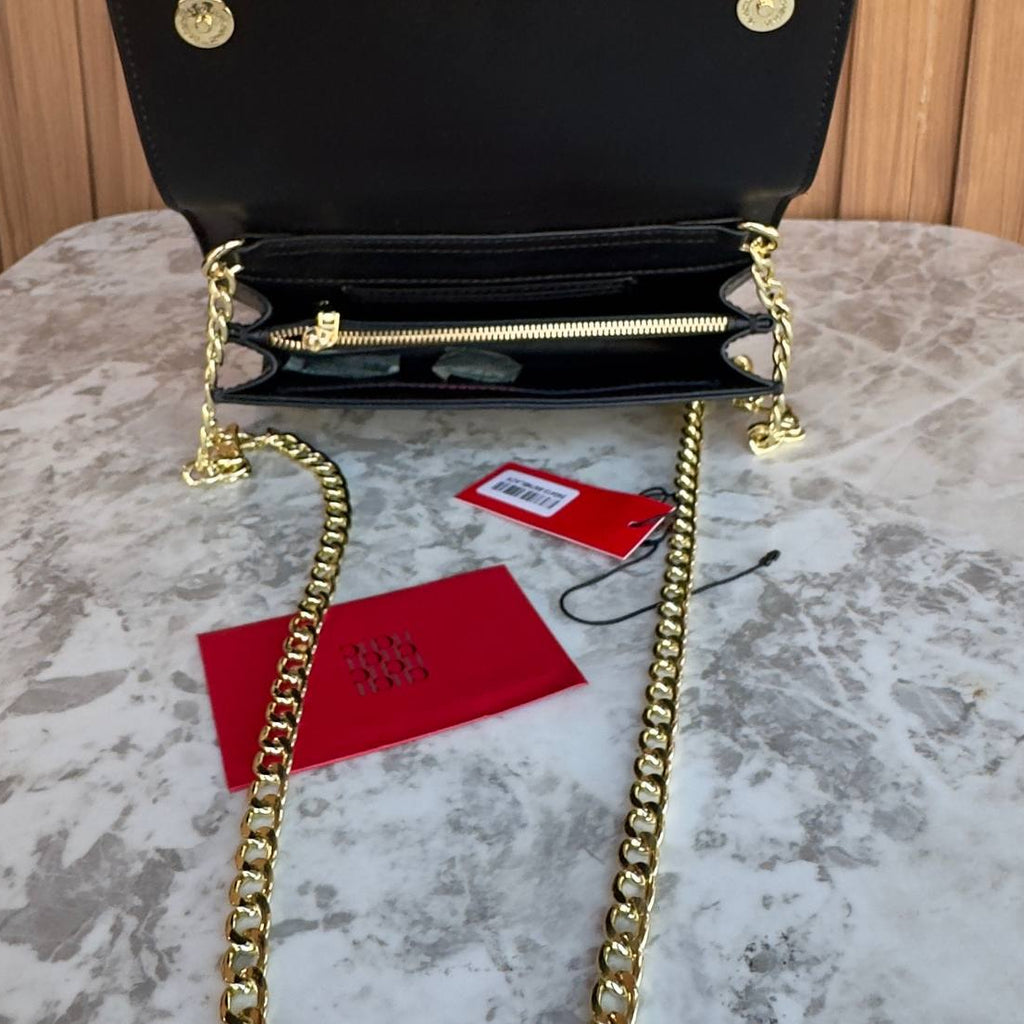 C.H Monogram Padlock Chain Bag in Burgundy