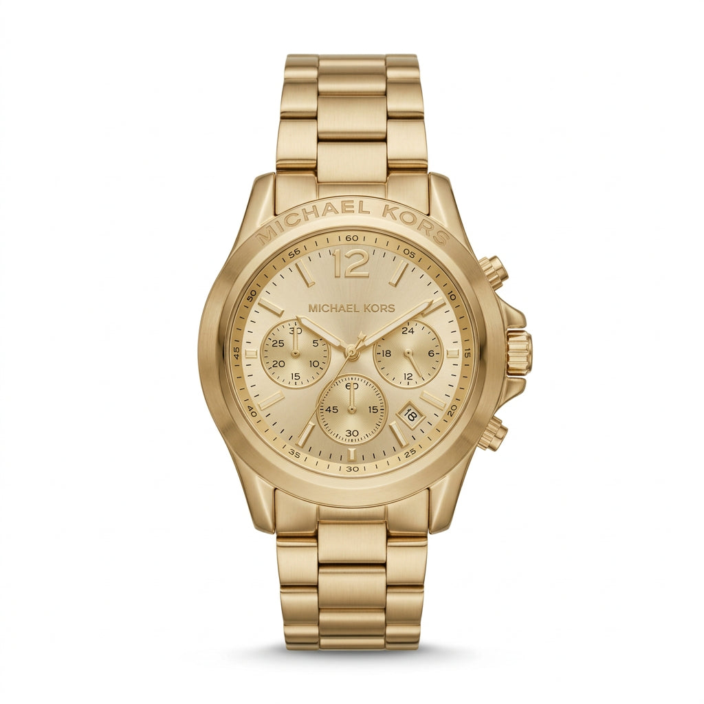 Michael Kors Luxury Series Gold Tone Chronograph Watch