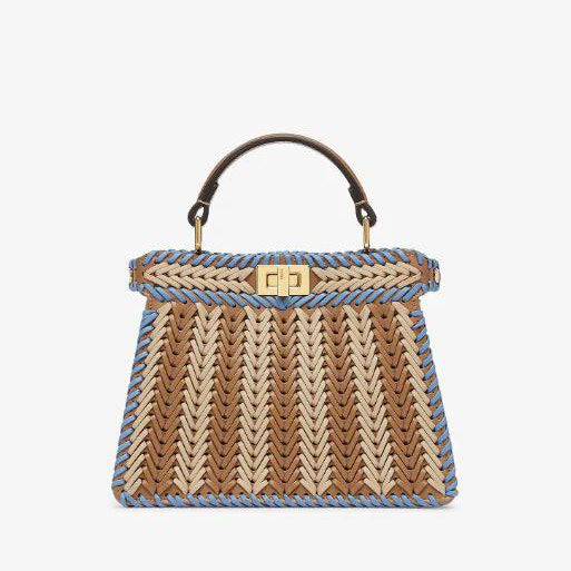 Fendi Beige & Black Handbag 👜 Chic Designer Style