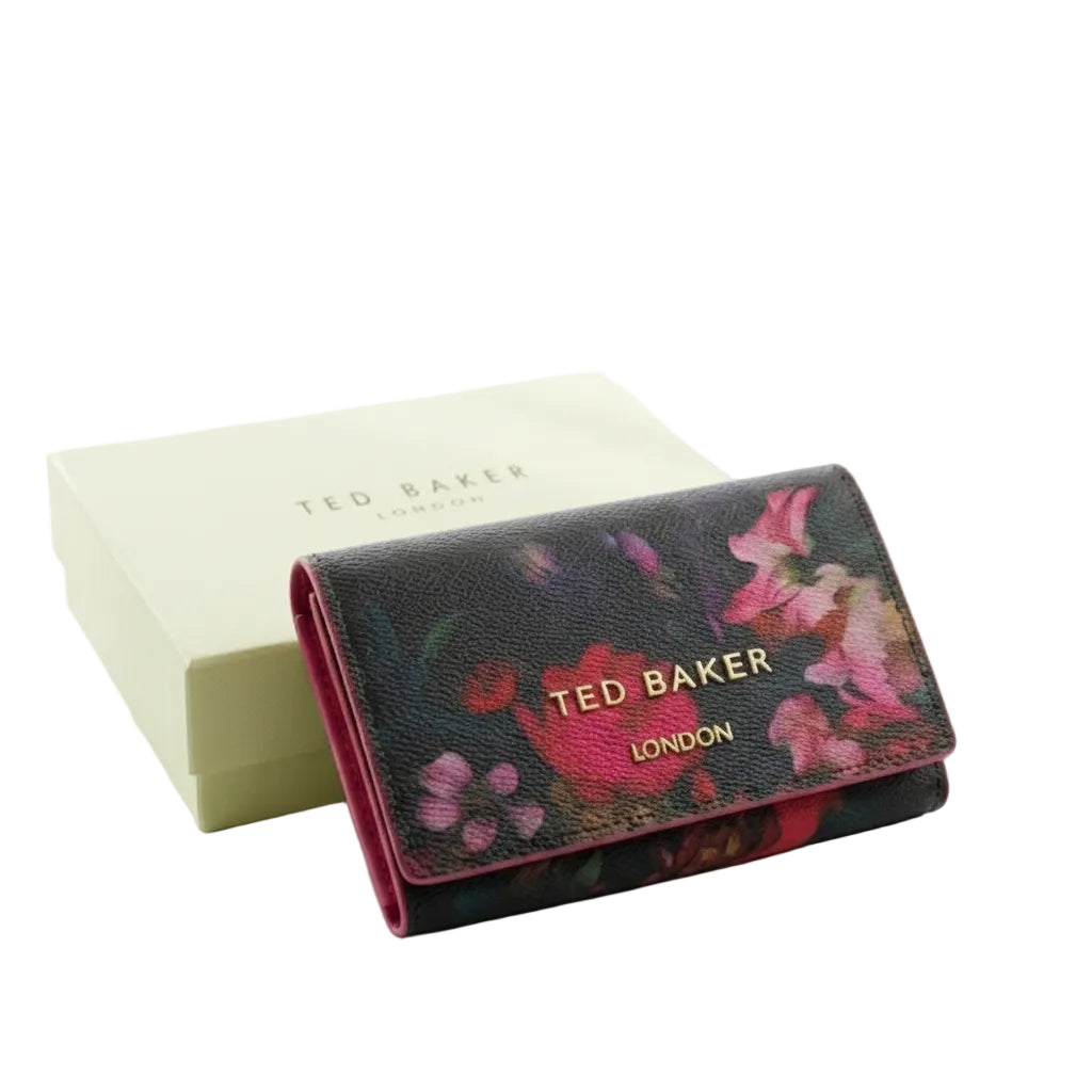 TED BAKER Black & White Floral Wallet 🌹🖤 Dangerous Beauty