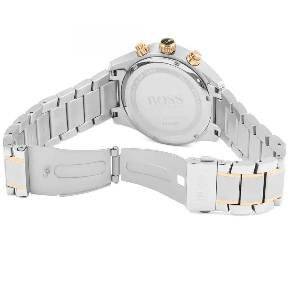 Hugo Boss Stainless Steel Watch: Silver, Black & Rose Gold ⌚🖤✨