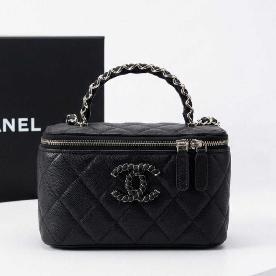 Chanel Caviar Leather Mirror Bag 👜 Burgundy or Pink
