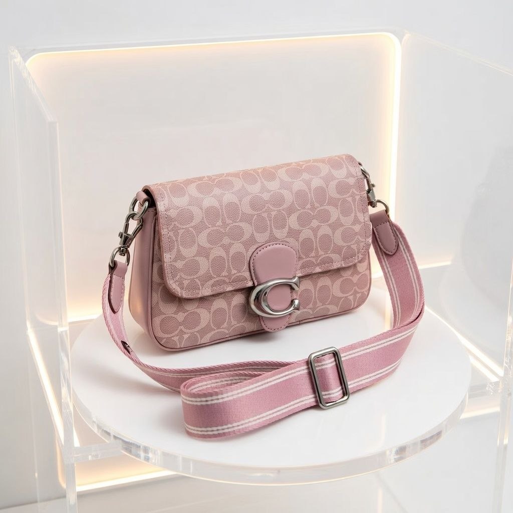Coach Signature Canvas Crossbody Bag in Light Blue 🦋✨