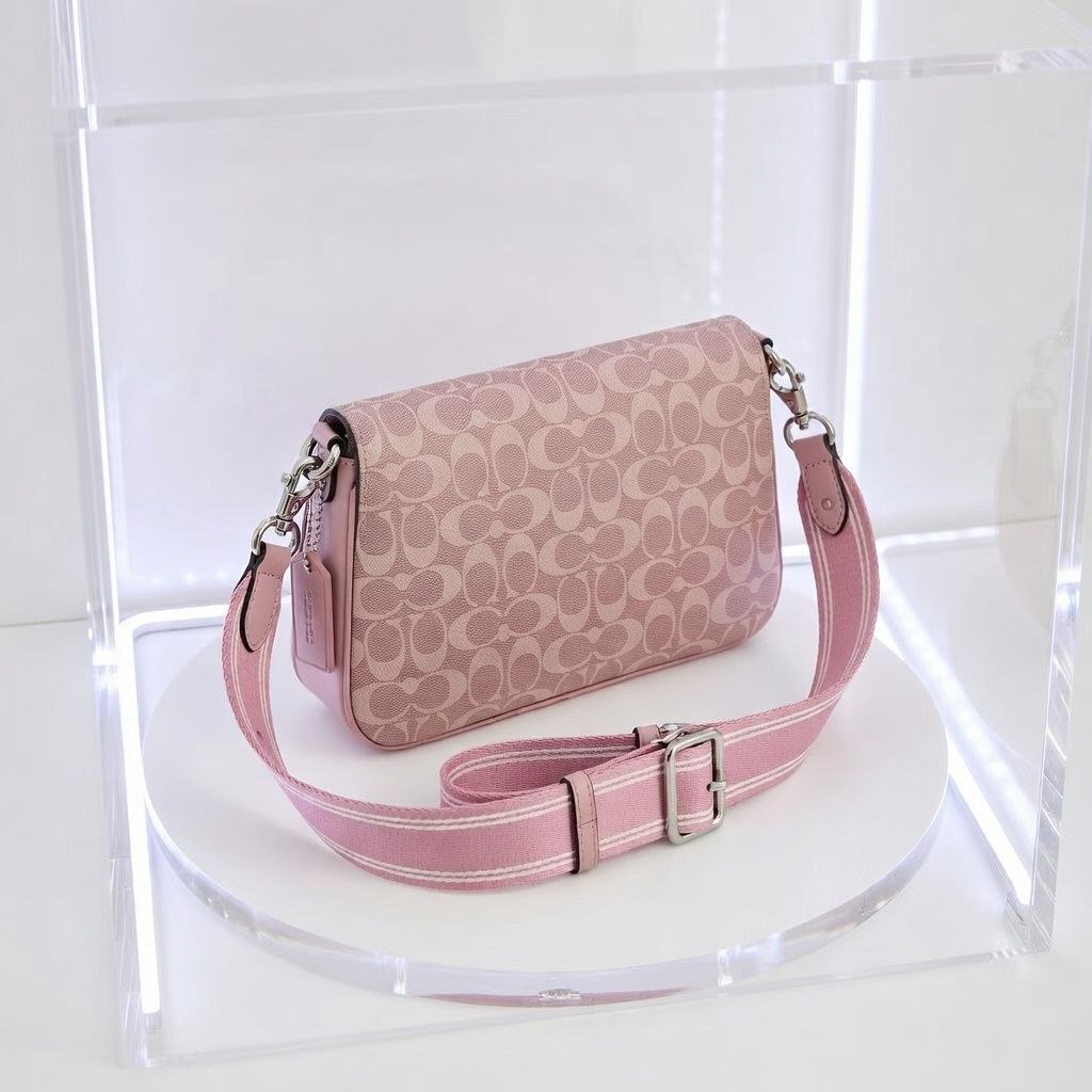 Coach Signature Canvas Crossbody Bag in Light Blue 🦋✨