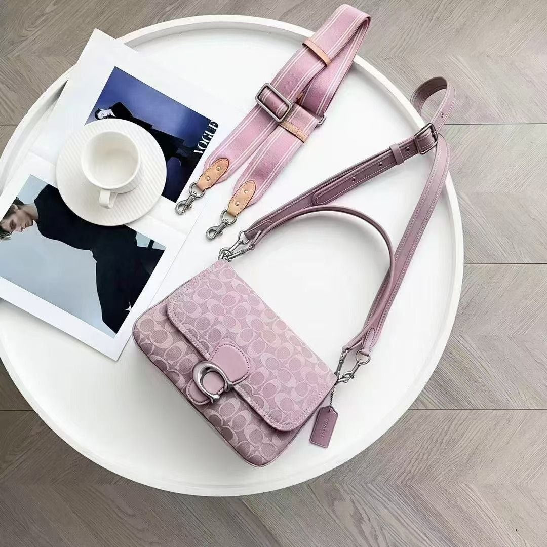 Coach Signature Canvas Crossbody Bag in Light Blue 🦋✨