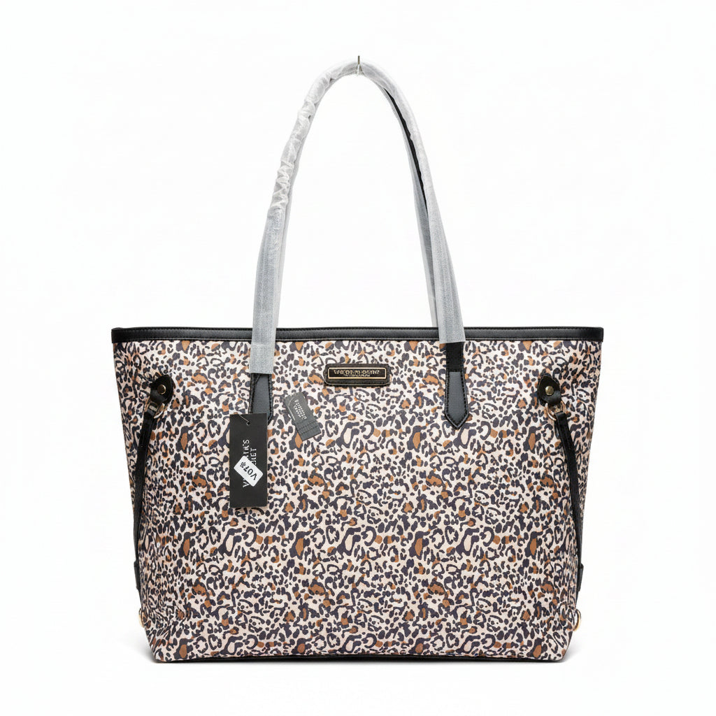 Victoria's Secret Leopard Print Tote with Gold Hardware 🐆✨👜