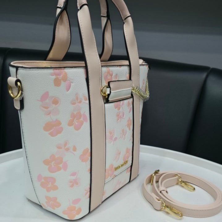 Emily Loran Floral Handbag with Matching Card Holder 🌸👜