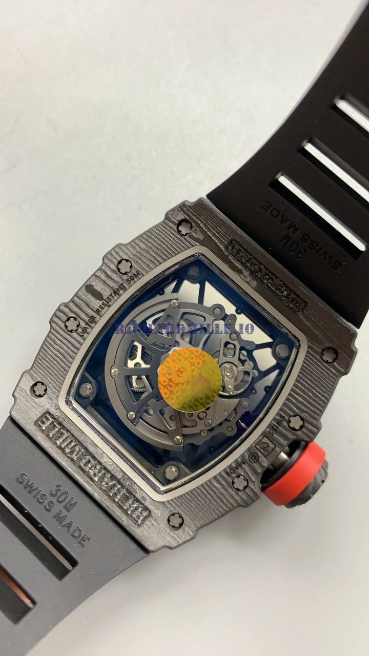 Richard Mille RM35-02 RAFA Skeleton Watch with Red Crown Detail ⌚🔴