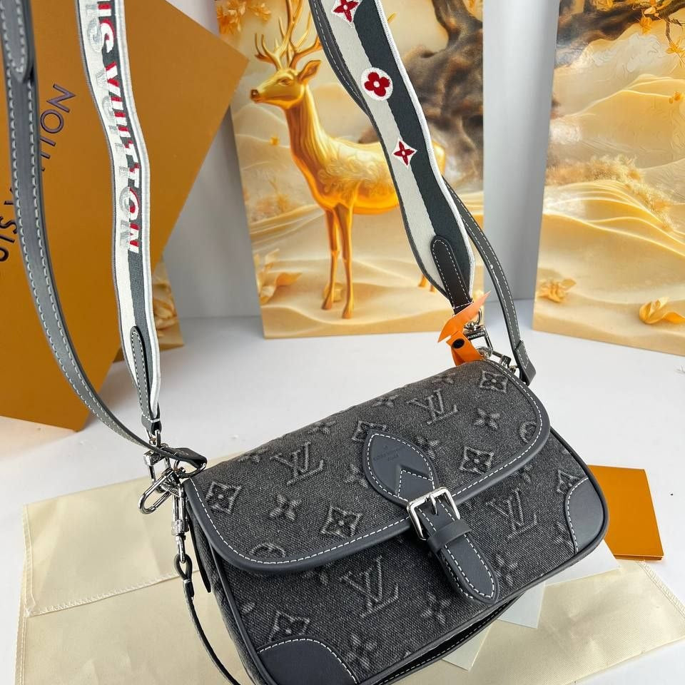 Louis Vuitton Monogram Denim Buckle Crossbody Bag 👜✨
