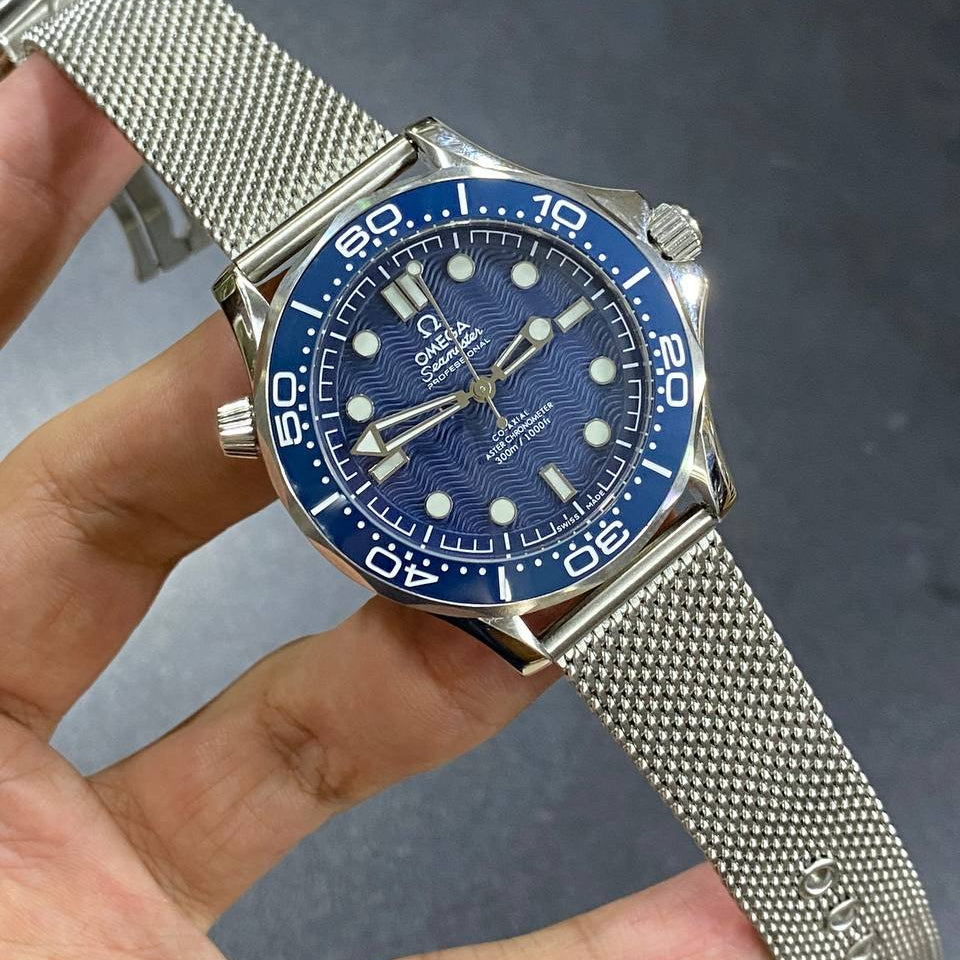 Omega Seamaster Professional 300m Master Chronometer Mesh Watch
