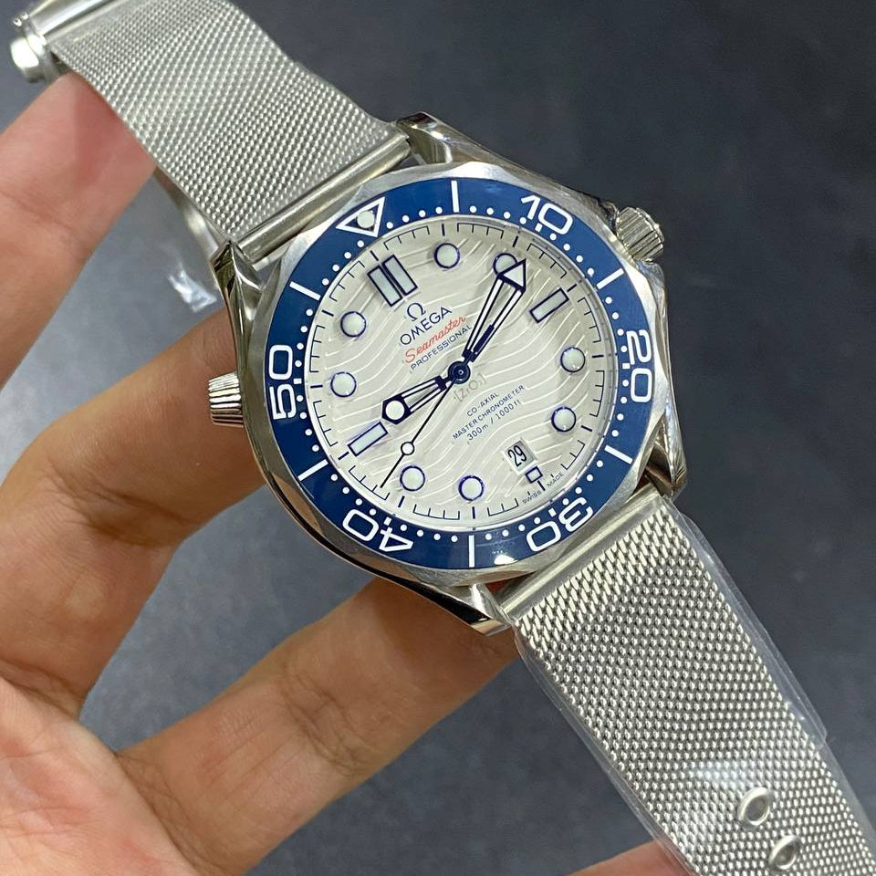Omega Seamaster Professional 300m Master Chronometer Mesh Watch