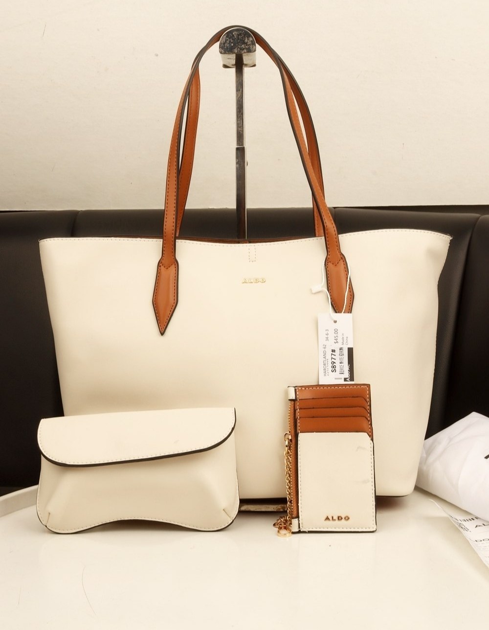 Aldo Signature Tote Bag Set with Matching Accessories