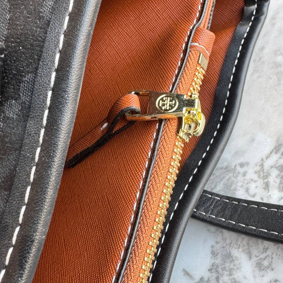 Tory Burch Monogram Pattern Tote Bag