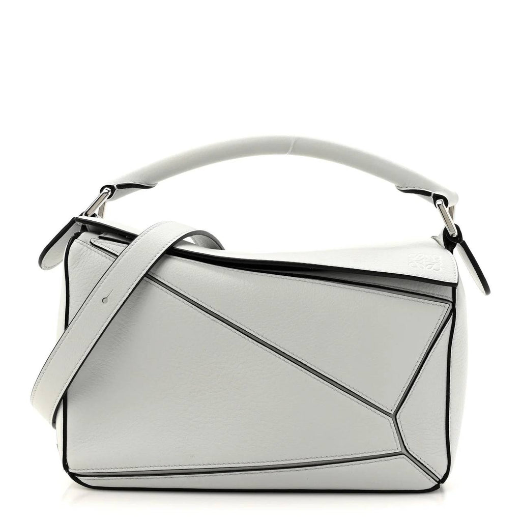 Loewe Puzzle Leather Bag in Elegant White