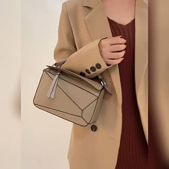 Loewe Puzzle Leather Bag in Elegant White