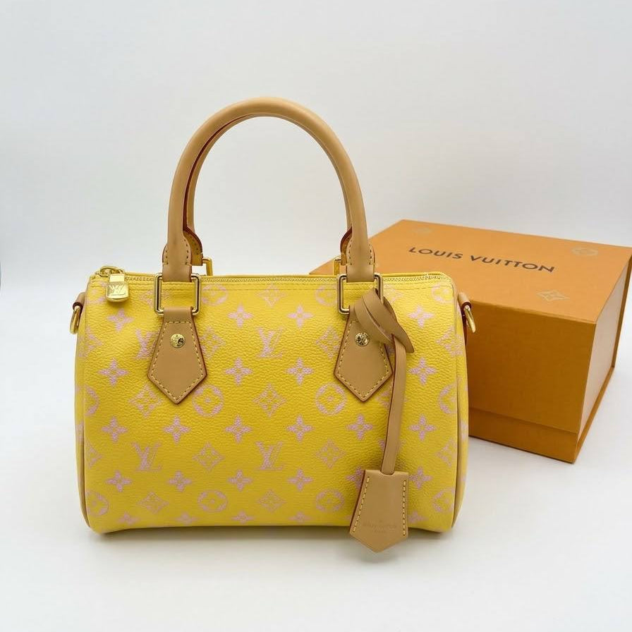 Louis Vuitton Monogram Blue Handbag with Matching Coin Purse