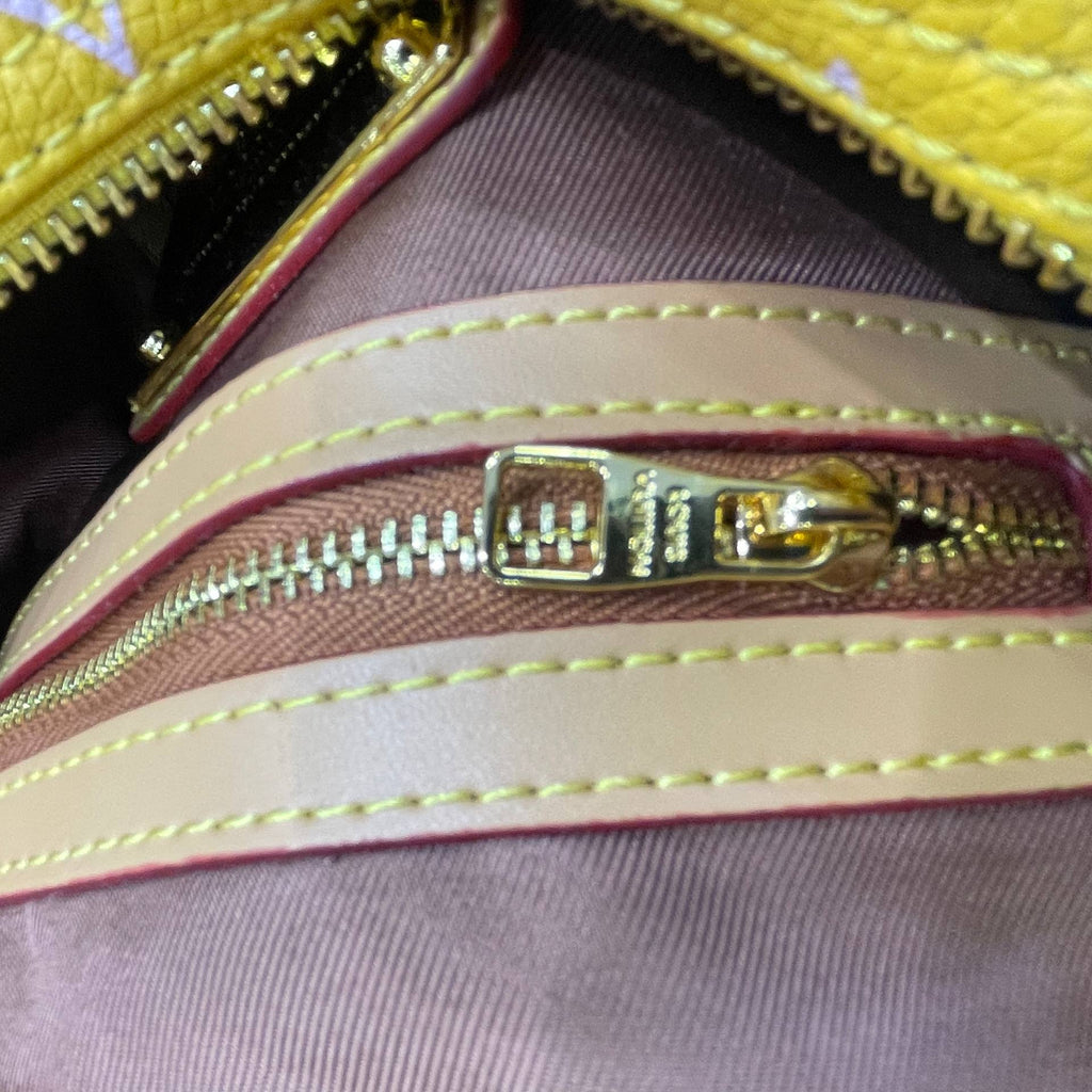 Louis Vuitton Monogram Blue Handbag with Matching Coin Purse
