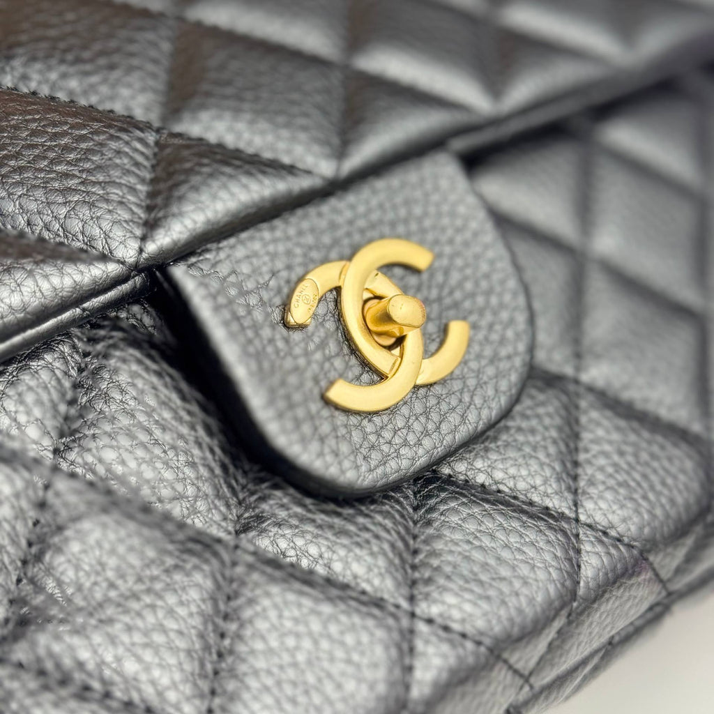 Chanel Black Quilted Leather Flap Bag with Gold Tone Hardware