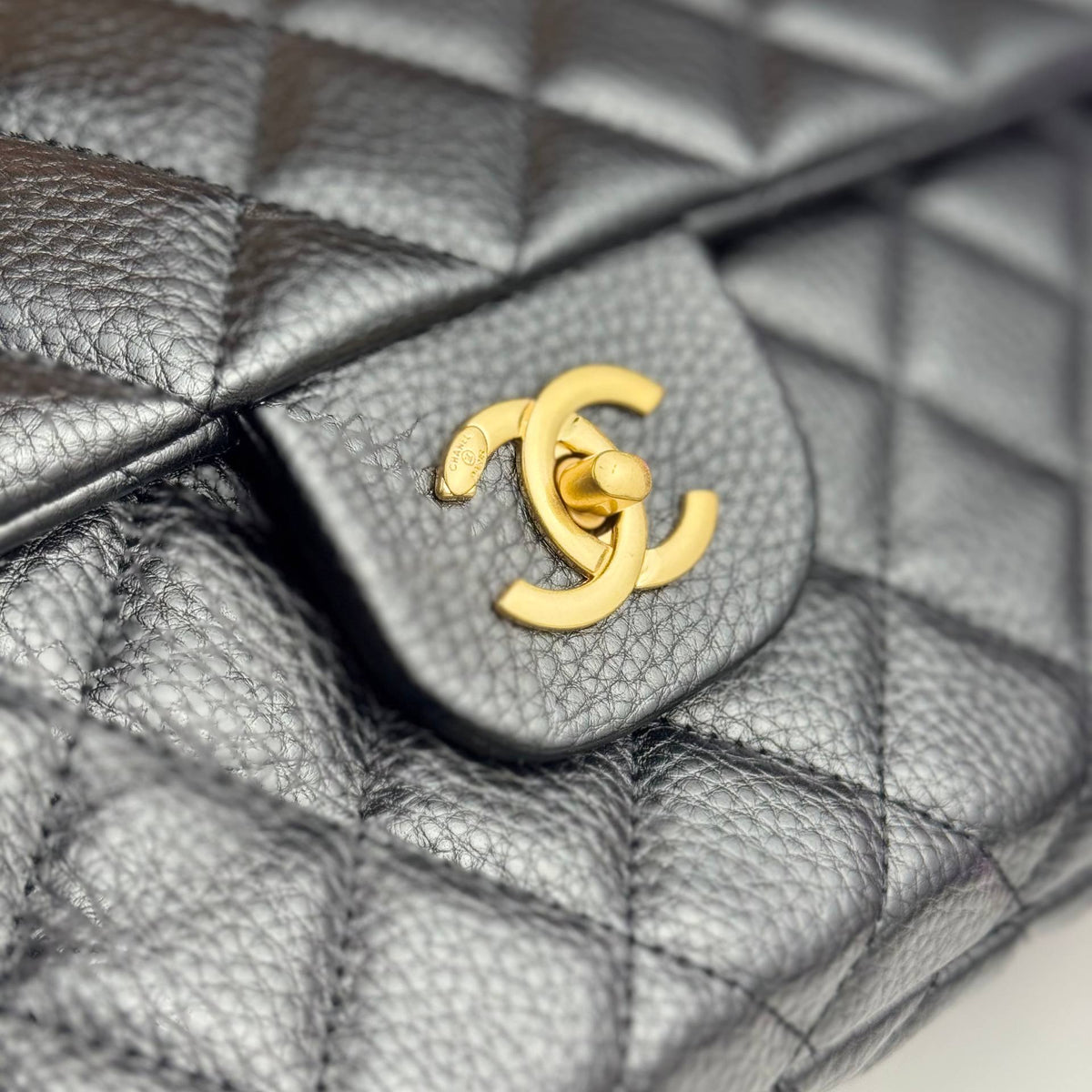 Chanel Black Quilted Leather Flap Bag with Gold Tone Hardware