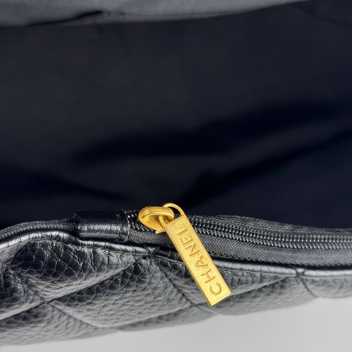 Chanel Black Quilted Leather Flap Bag with Gold Tone Hardware