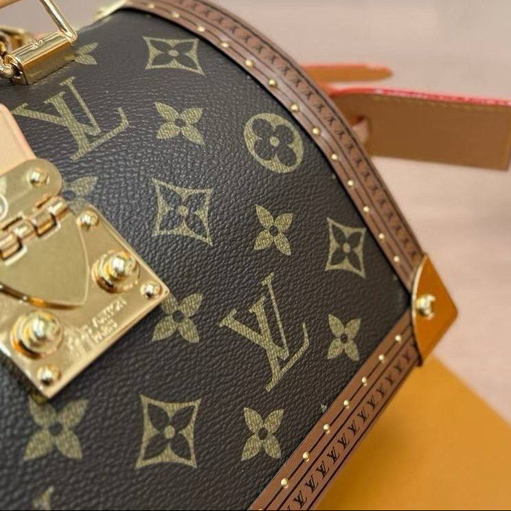 Louis Vuitton Speedy Trunk Handbag with Gold-Tone Hardware
