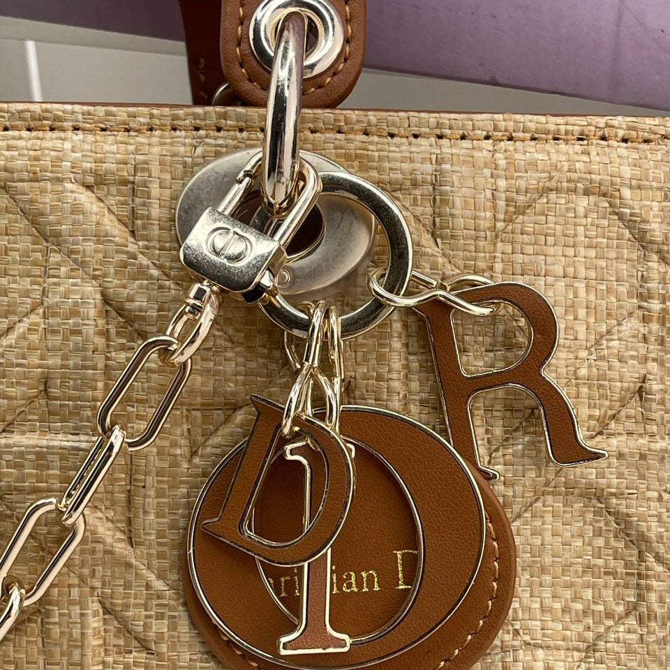 Christian Dior Lady D-Joy Micro Bag in Cannage Raffia 👜✨🌿