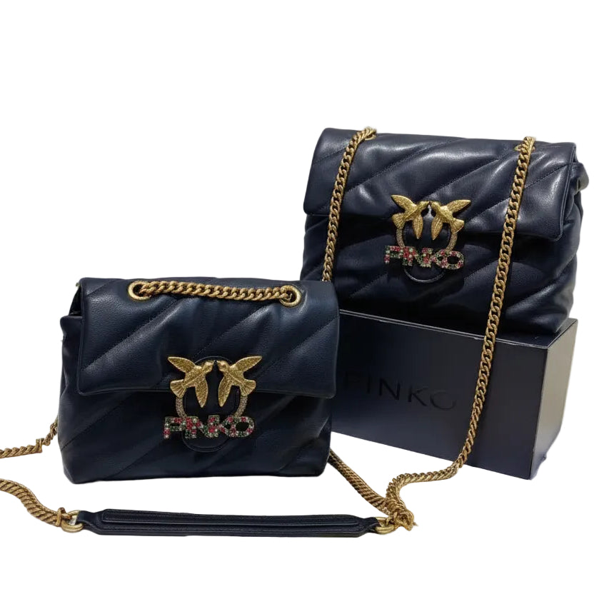 PINKO Chic Black Bag 🖤🤍 Top Quality
