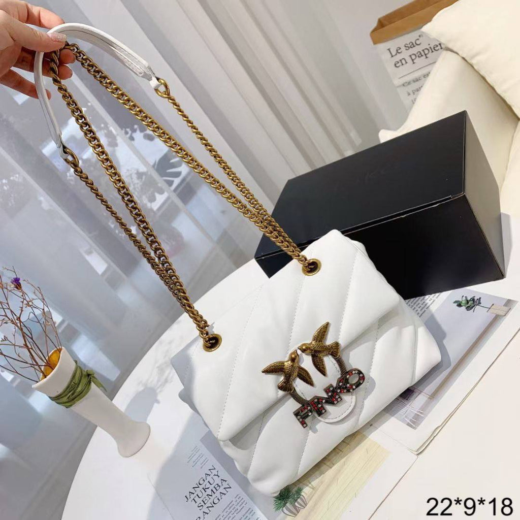 PINKO Chic Black Bag 🖤🤍 Top Quality