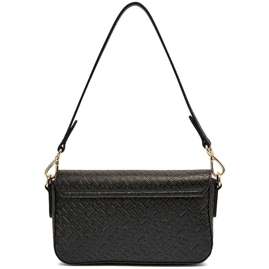 Tommy Hilfiger Monogram Embossed Shoulder Bag with Gold Hardware ✨👜