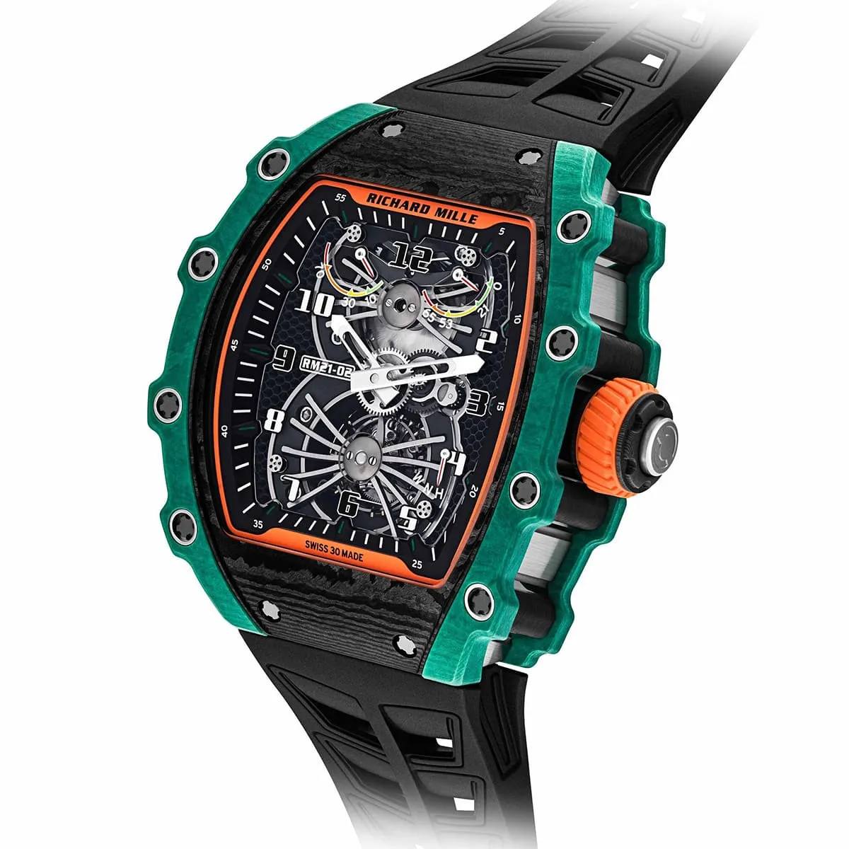 Richard Mille RM21-02 Tourbillon Aerodyne Carbon Composite Watch 🏎️⌚