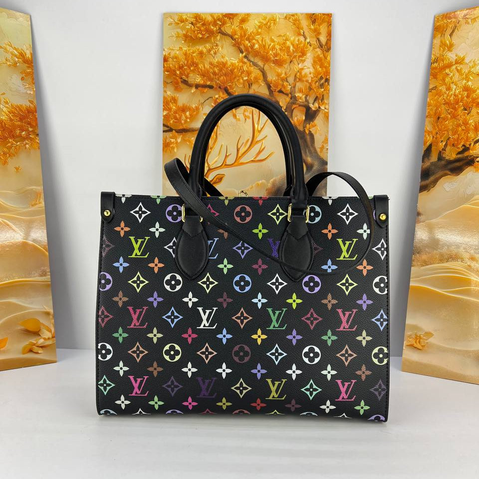 Iconic Monogram Canvas Tote with Signature Leather Handles