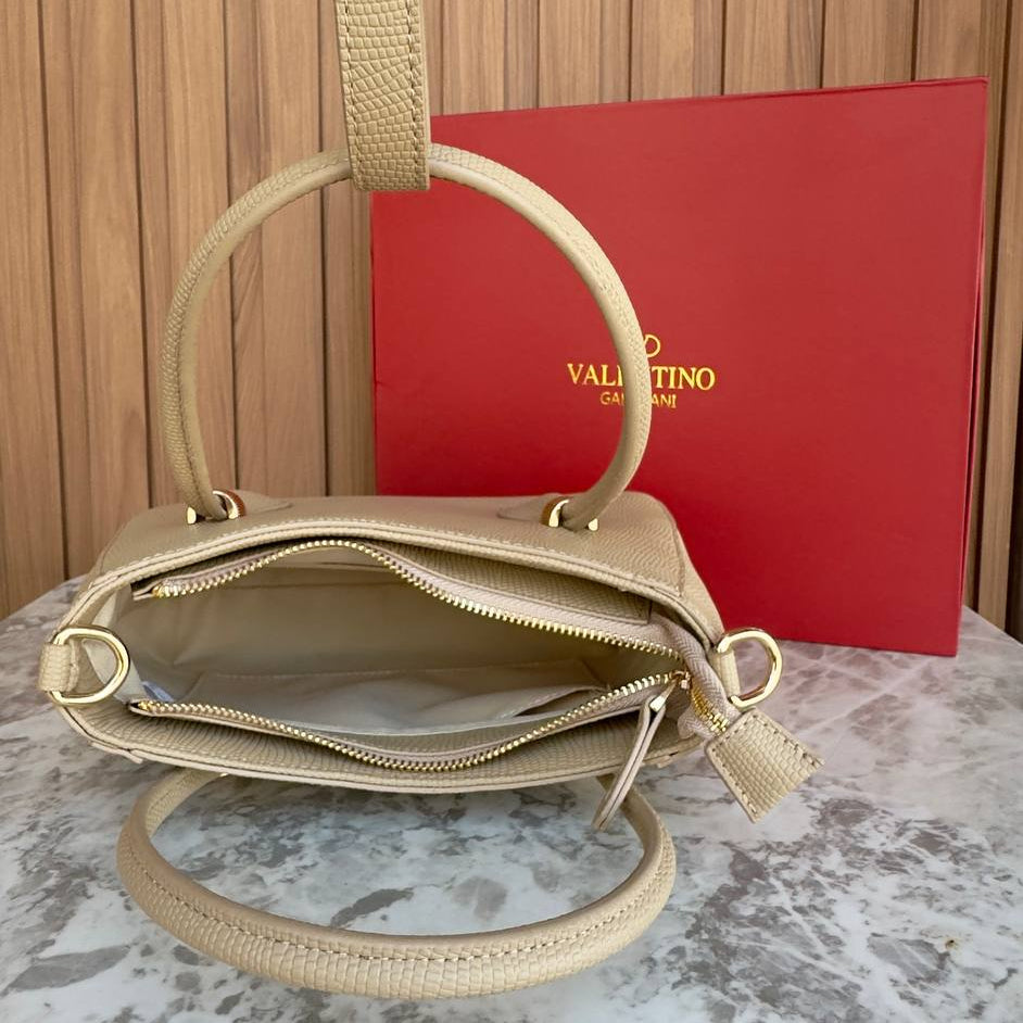 Valentino Garavani Signature Red Structured Handbag