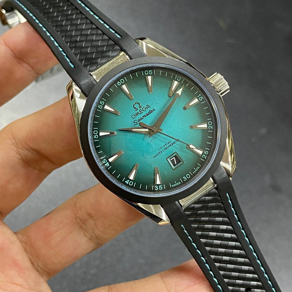 Omega Seamaster Co-Axial Master Chronometer with Textured Rubber Strap
