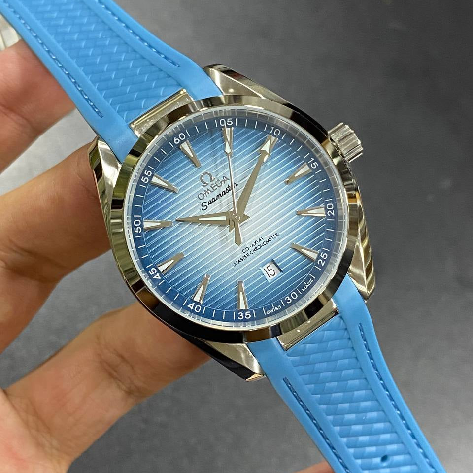 Omega Seamaster Co-Axial Master Chronometer with Textured Rubber Strap
