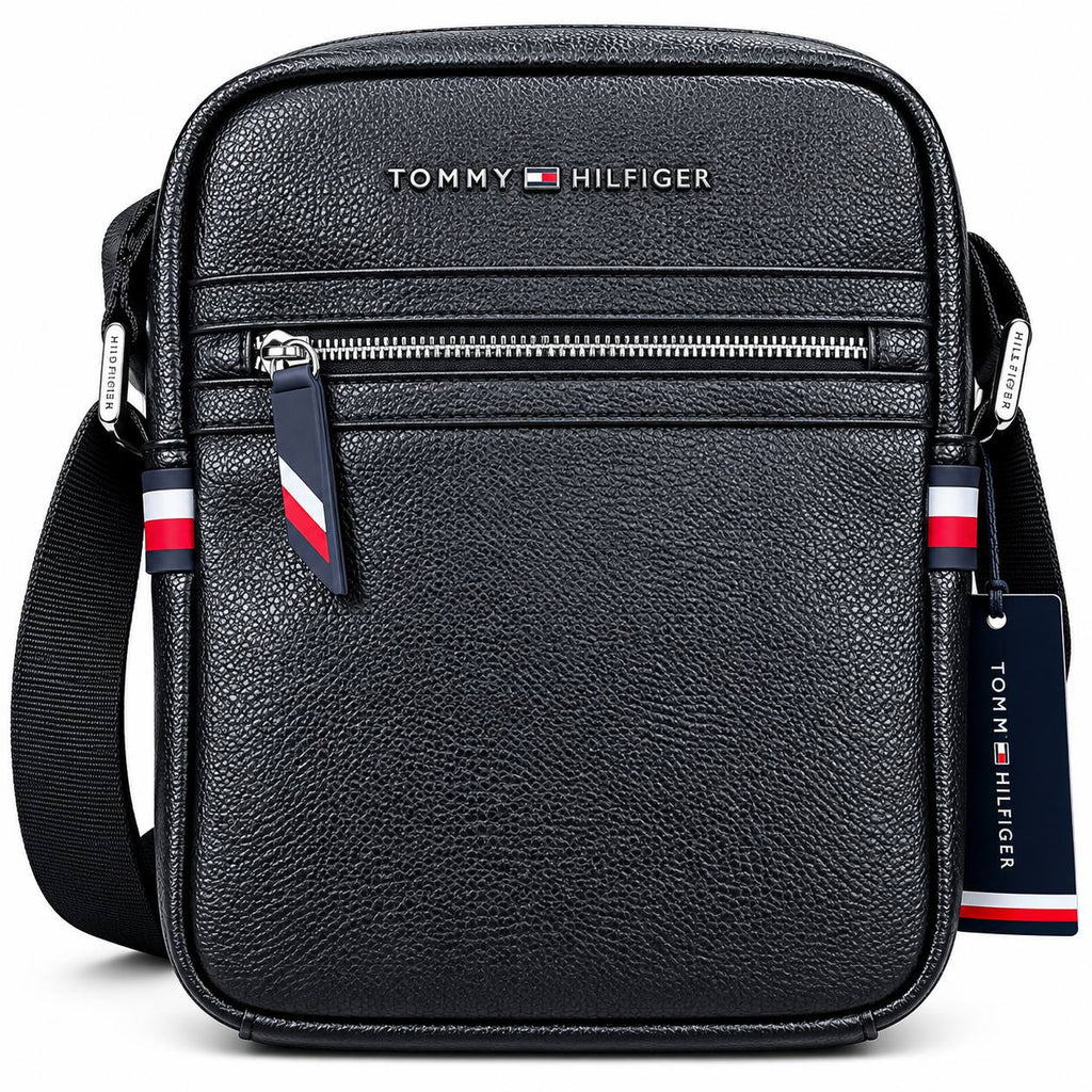 Tommy Hilfiger Textured Faux Leather Crossbody Bag