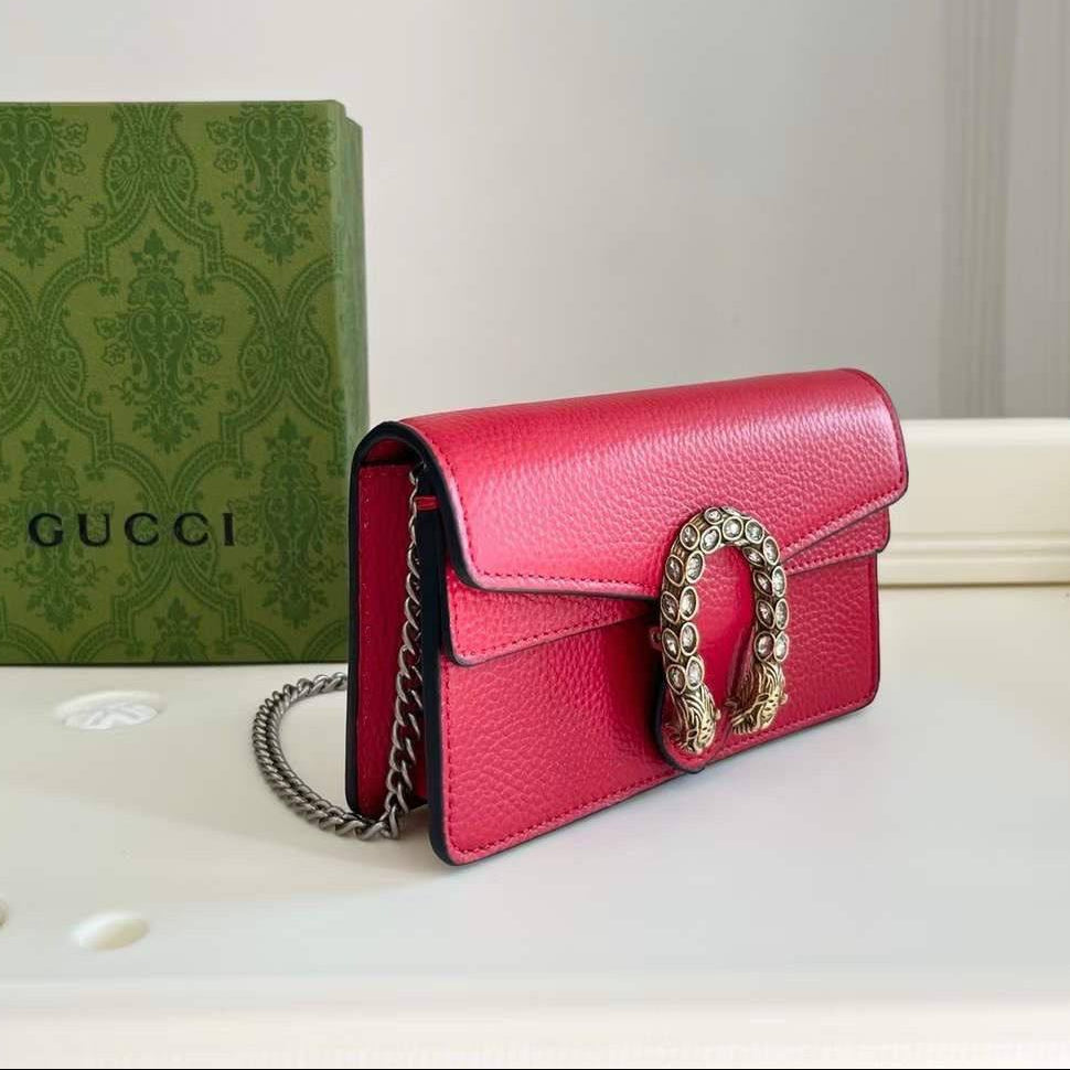 GUCCI: Chic Black, Red, Green & White Bag 👜