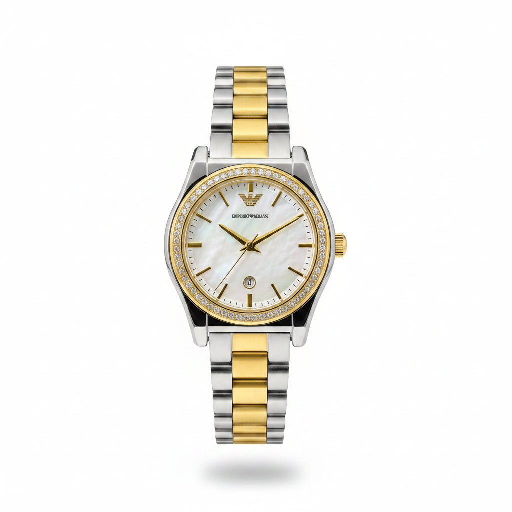 Emporio Armani Gold & Silver Women's Watch ⌚✨