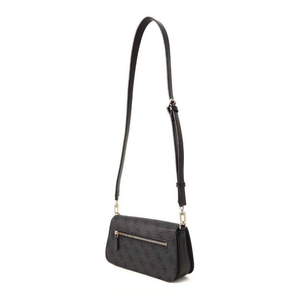 Guess Logo Embossed Shoulder Bag with Versatile Straps 👜✨