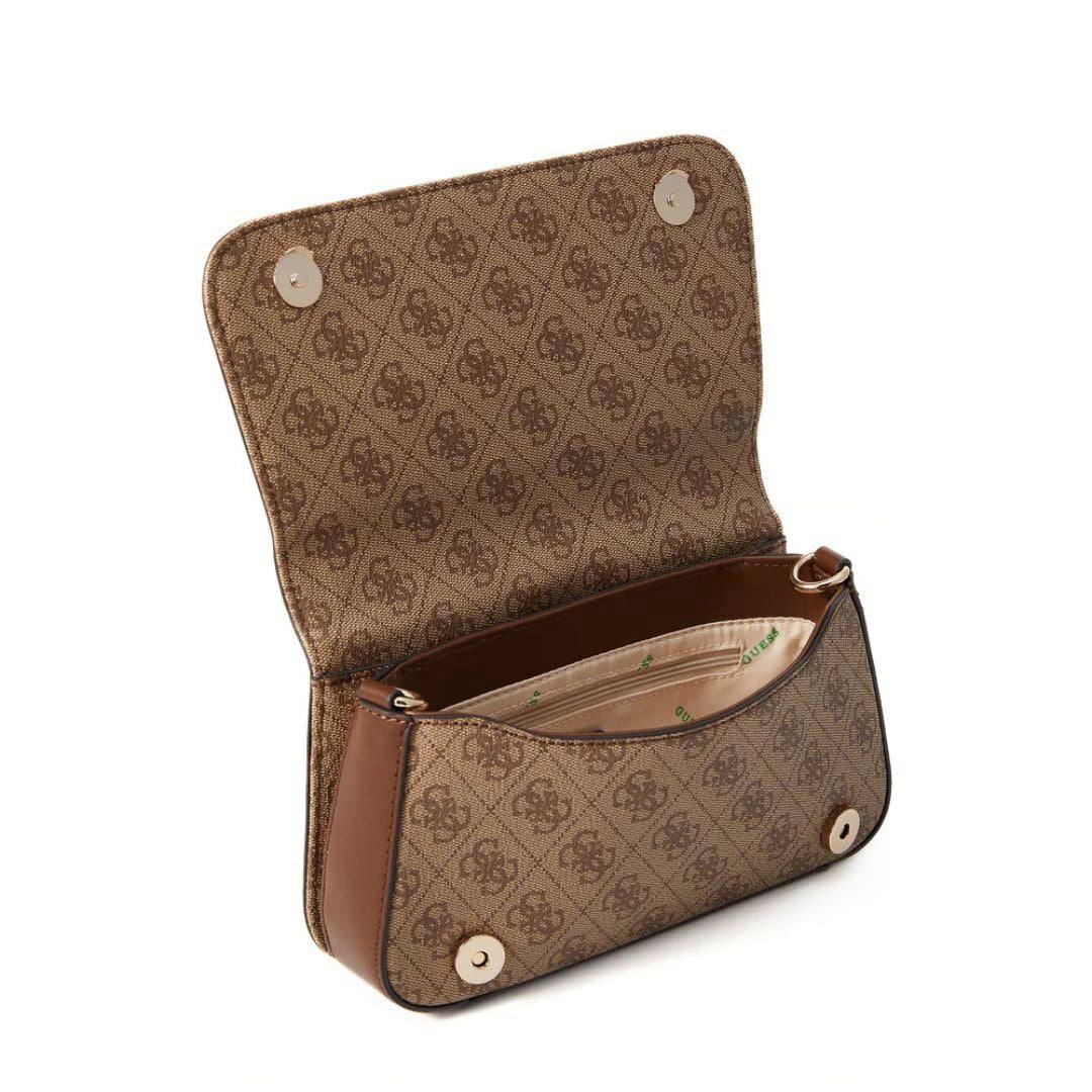 Guess Logo Embossed Shoulder Bag with Versatile Straps 👜✨