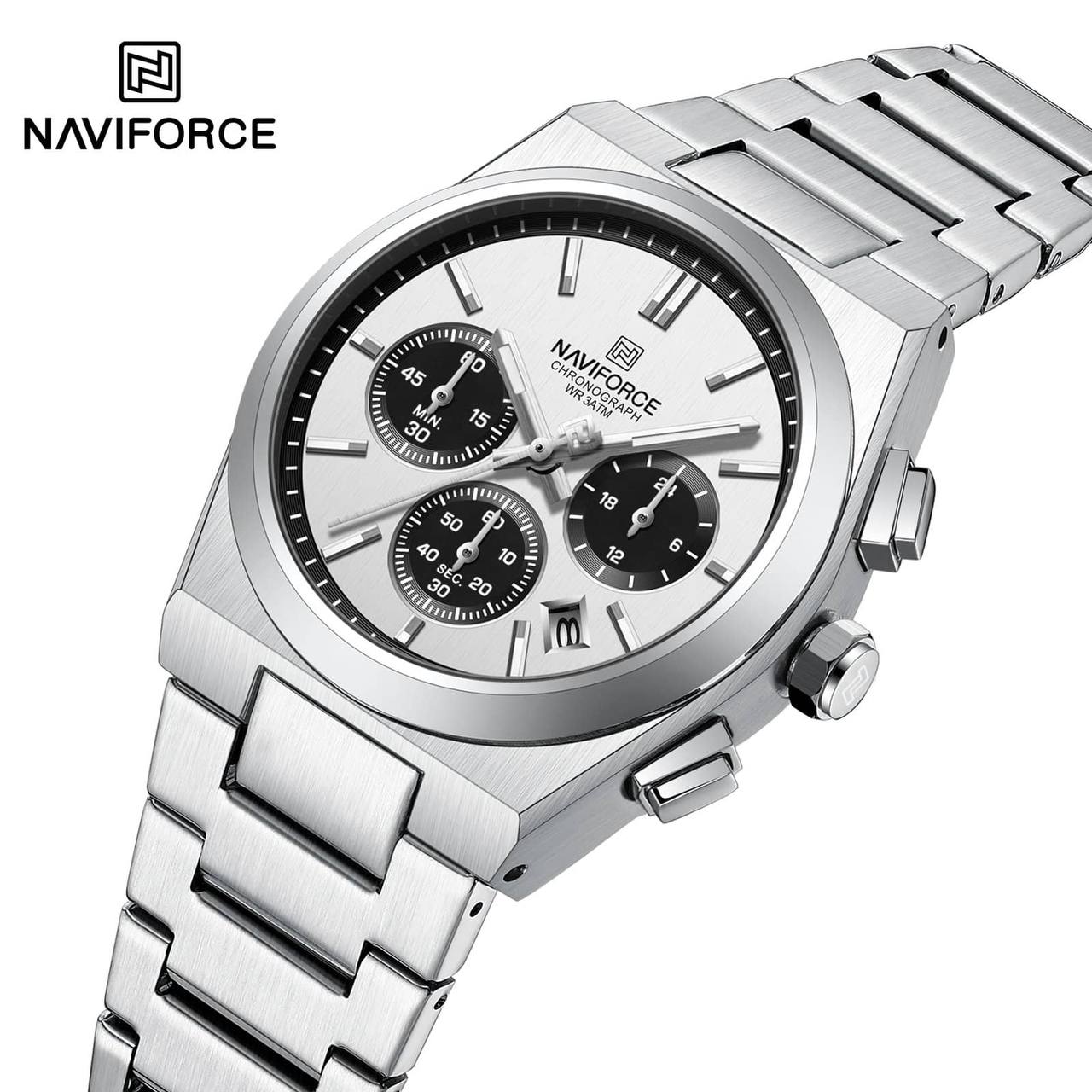 NAVIFORCE Chronograph Stainless Steel Watch