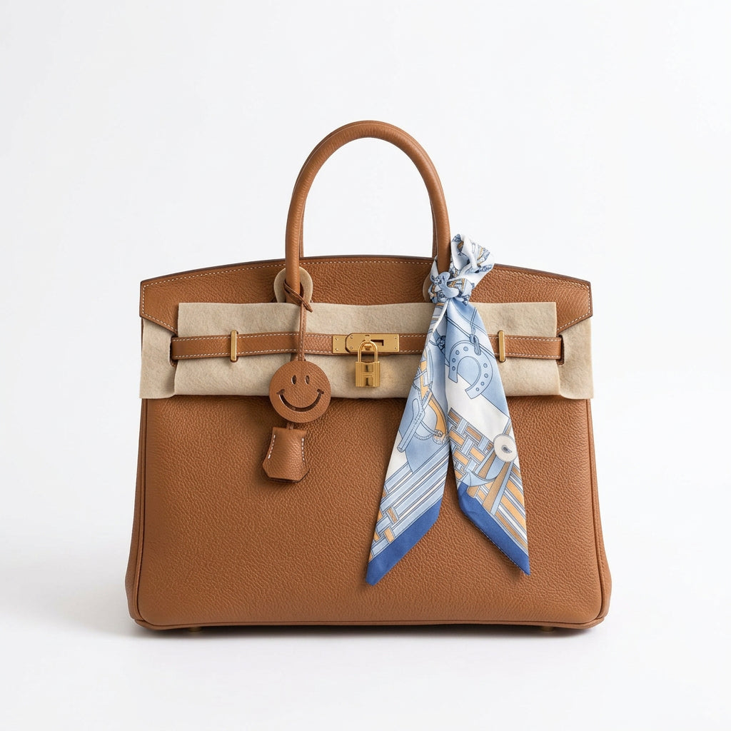 Classic Brown Genuine Leather Hand Carry Satchel